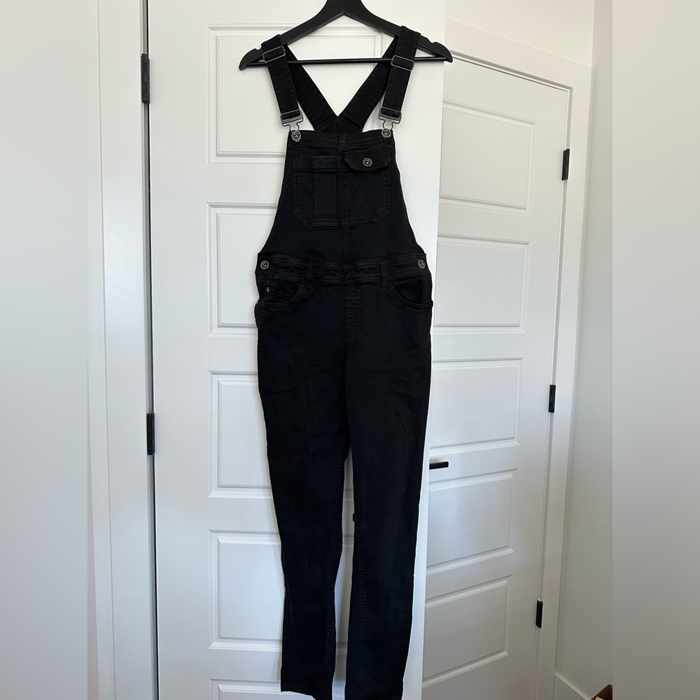 Ardene Black Denim Overalls